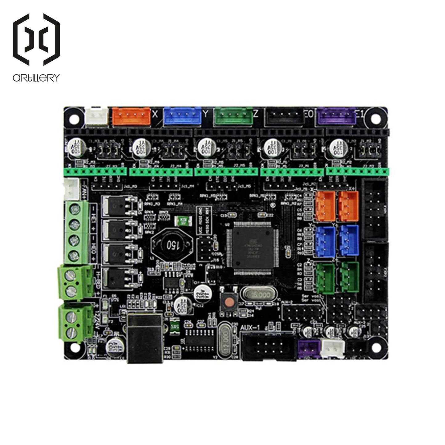 The 8-bit motherboard is used for 3D printers, Artillery Sidewinder X1, and Genius supports other brands of printers